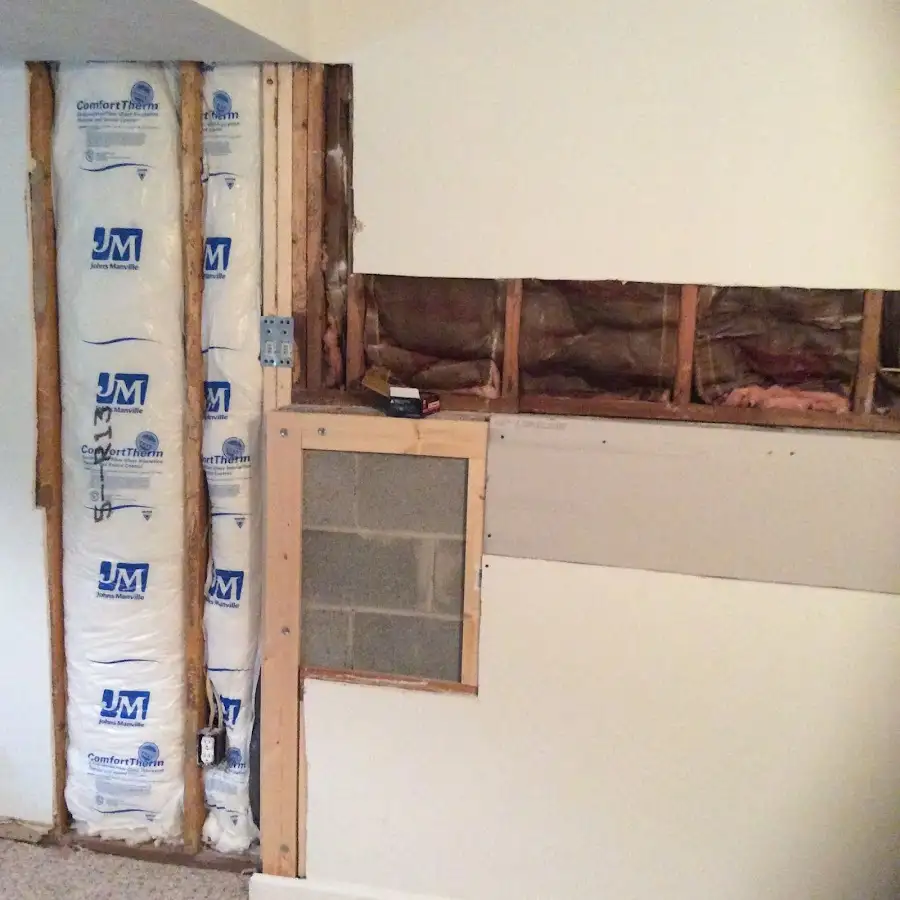 Wall insulation replacement during Structural Drying in Perkasie